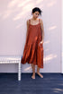 Montaigne Fabienne Linen Dress Rust