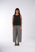 Montaigne French Linen Pants In Navy Check2