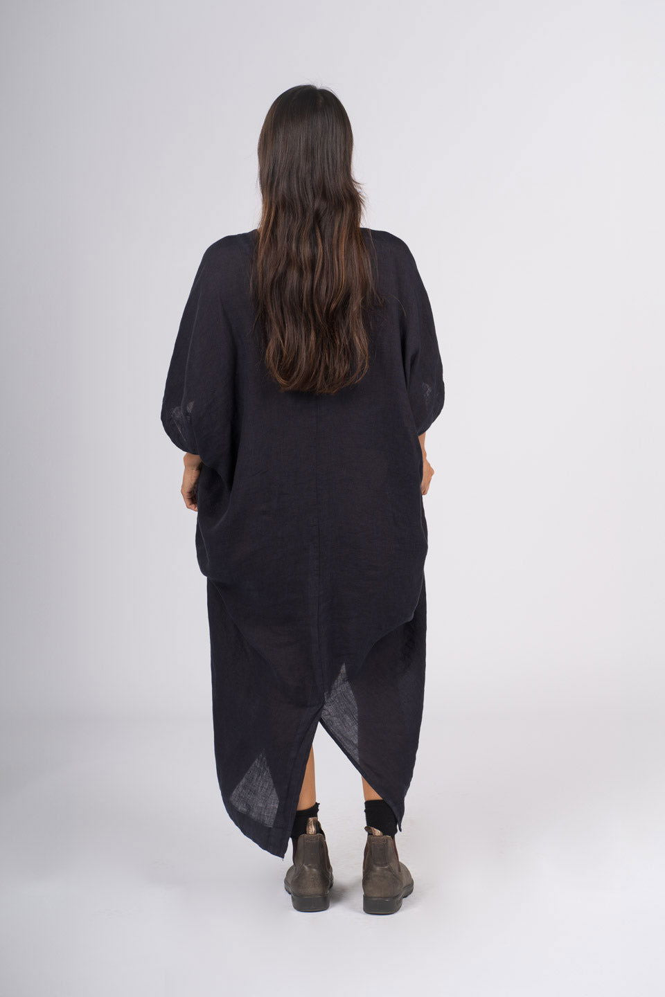 Montaigne Gabrielle V-Neck Dress Navy3