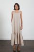 Montaigne Jolie Linen Maxi Dress Natural