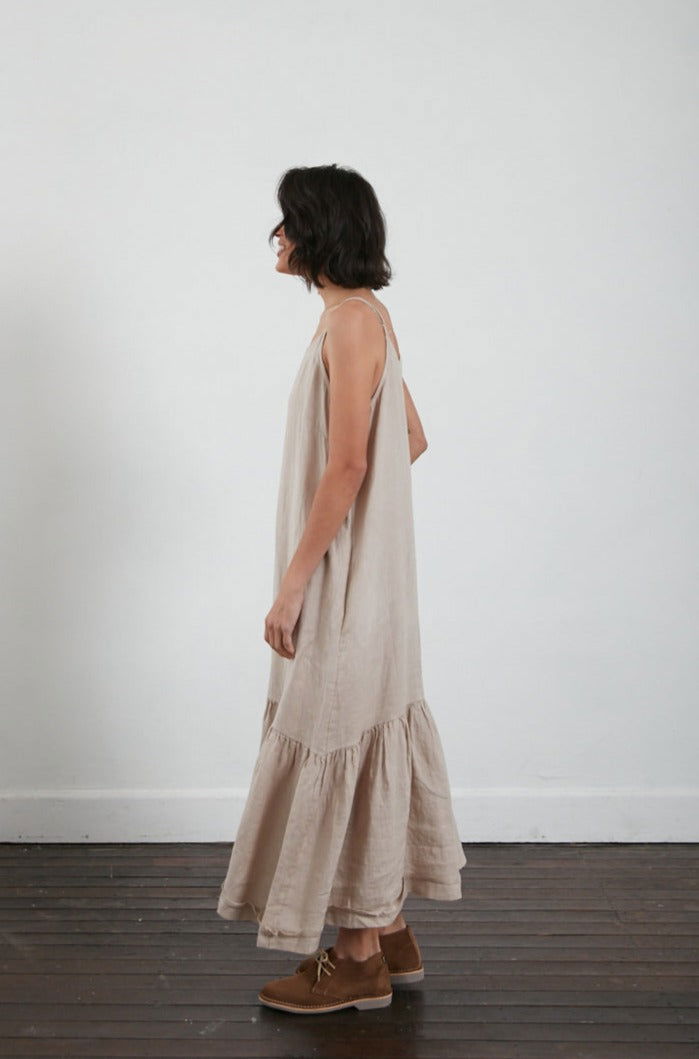 Montaigne Jolie Linen Maxi Dress Natural1