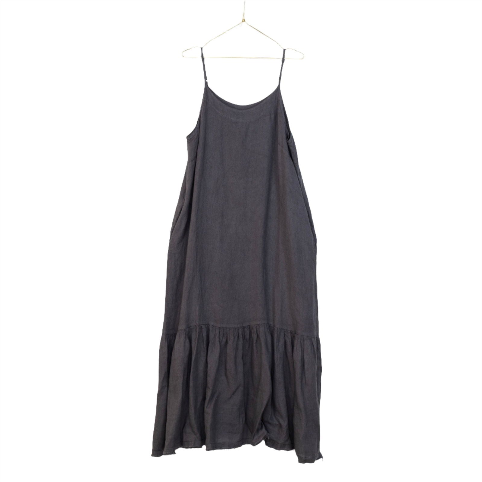 Montaigne Jolie Linen Maxi Dress Petrol