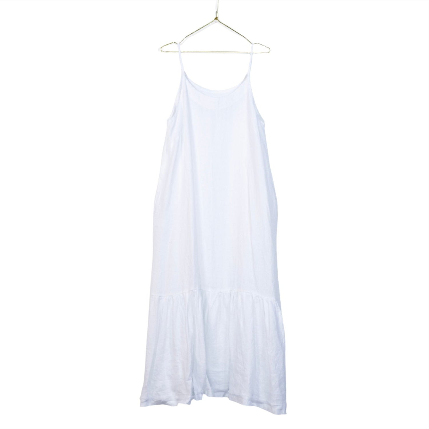Montaigne Jolie Linen Maxi Dress White4