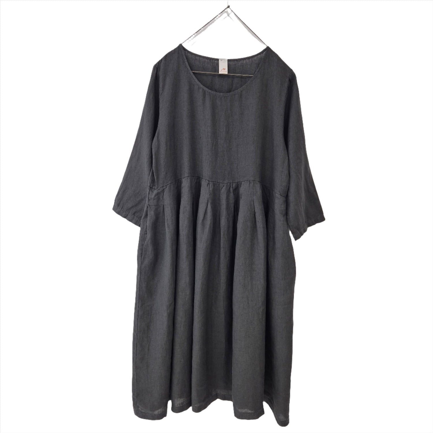 Montaigne Journee Baggy Linen Dress Petrol