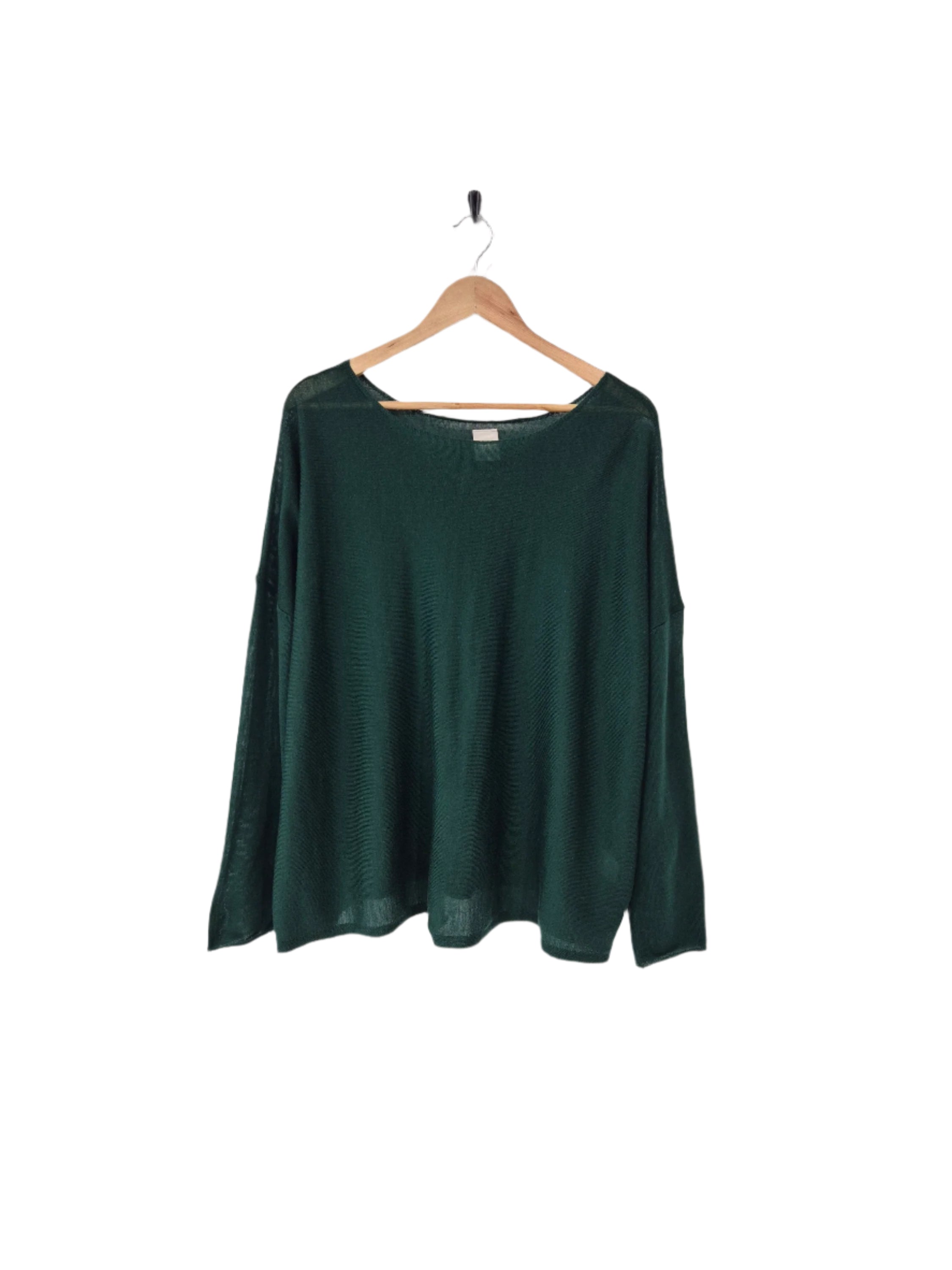 Montaigne Laurant 100% Australian Merino Superfine Loose Summer Knit Teal1