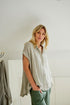 Montaigne Marcella Linen Button Up Shirt Natural2