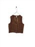 Montaigne Odette Velvet Vest Tobacco1