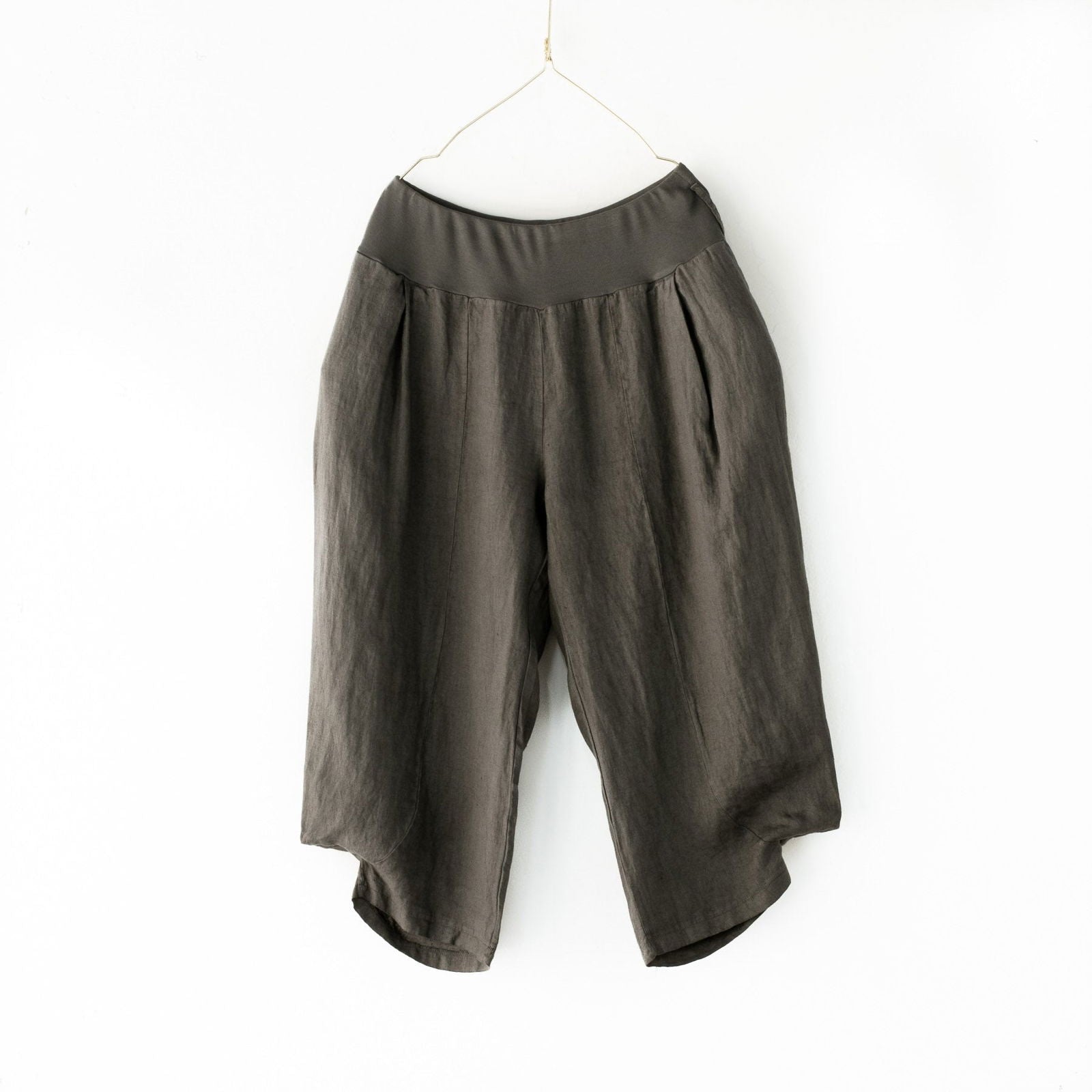 Montaigne Saint-Tropez Linen Capri Pants Petrol