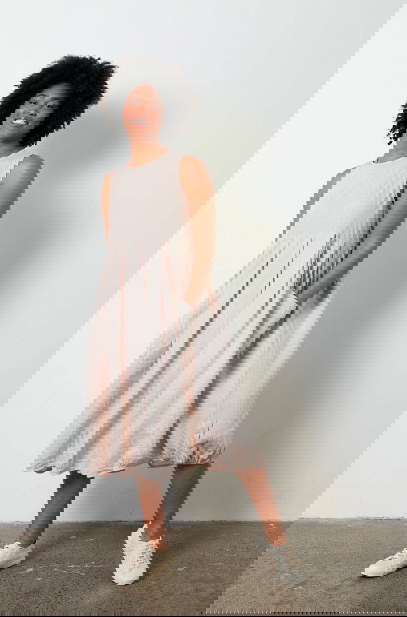 Montaigne Sartène Linen Summer Dress Rose2