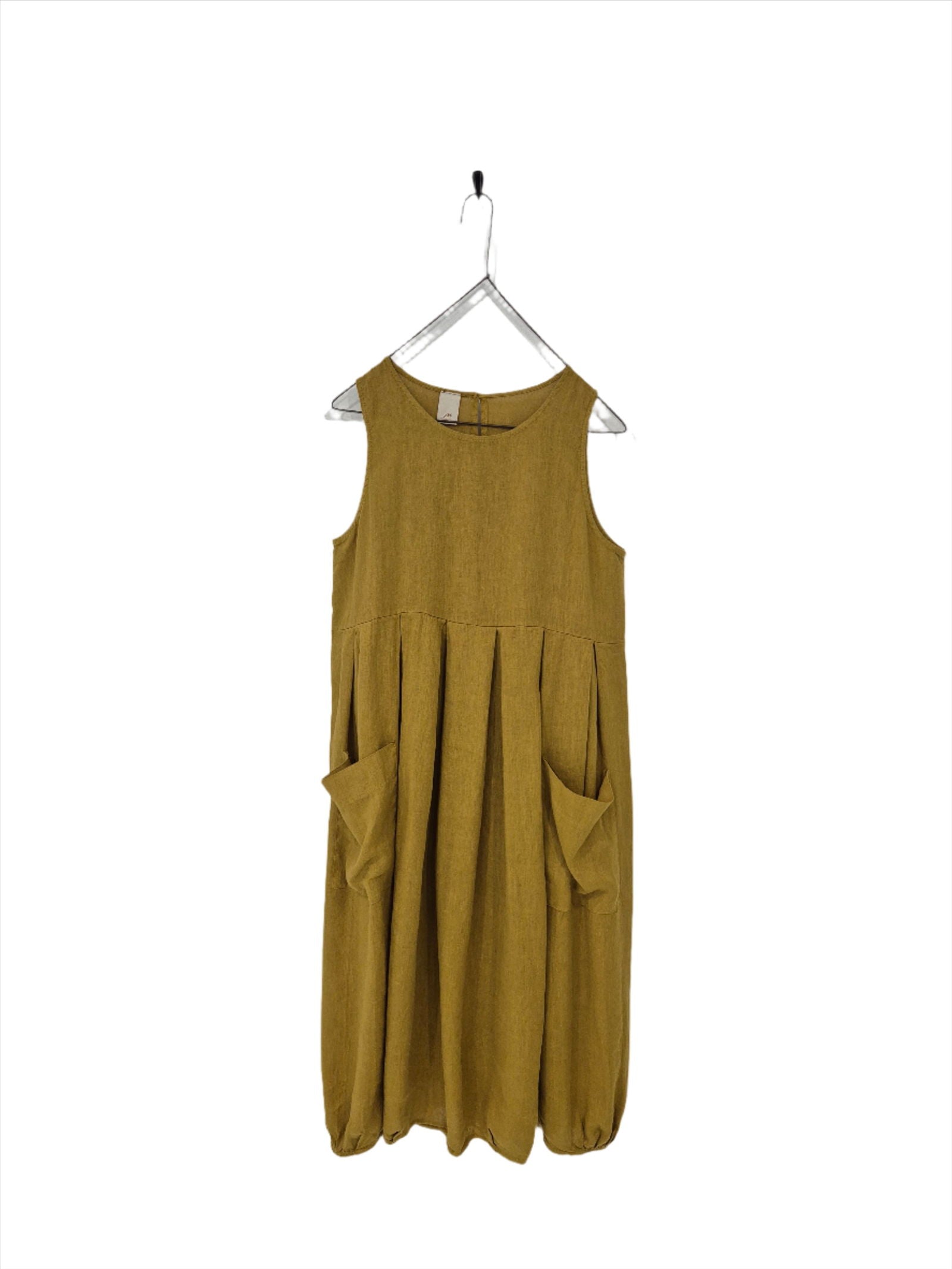 Montaigne Sartène Linen Summer Dress Senape2