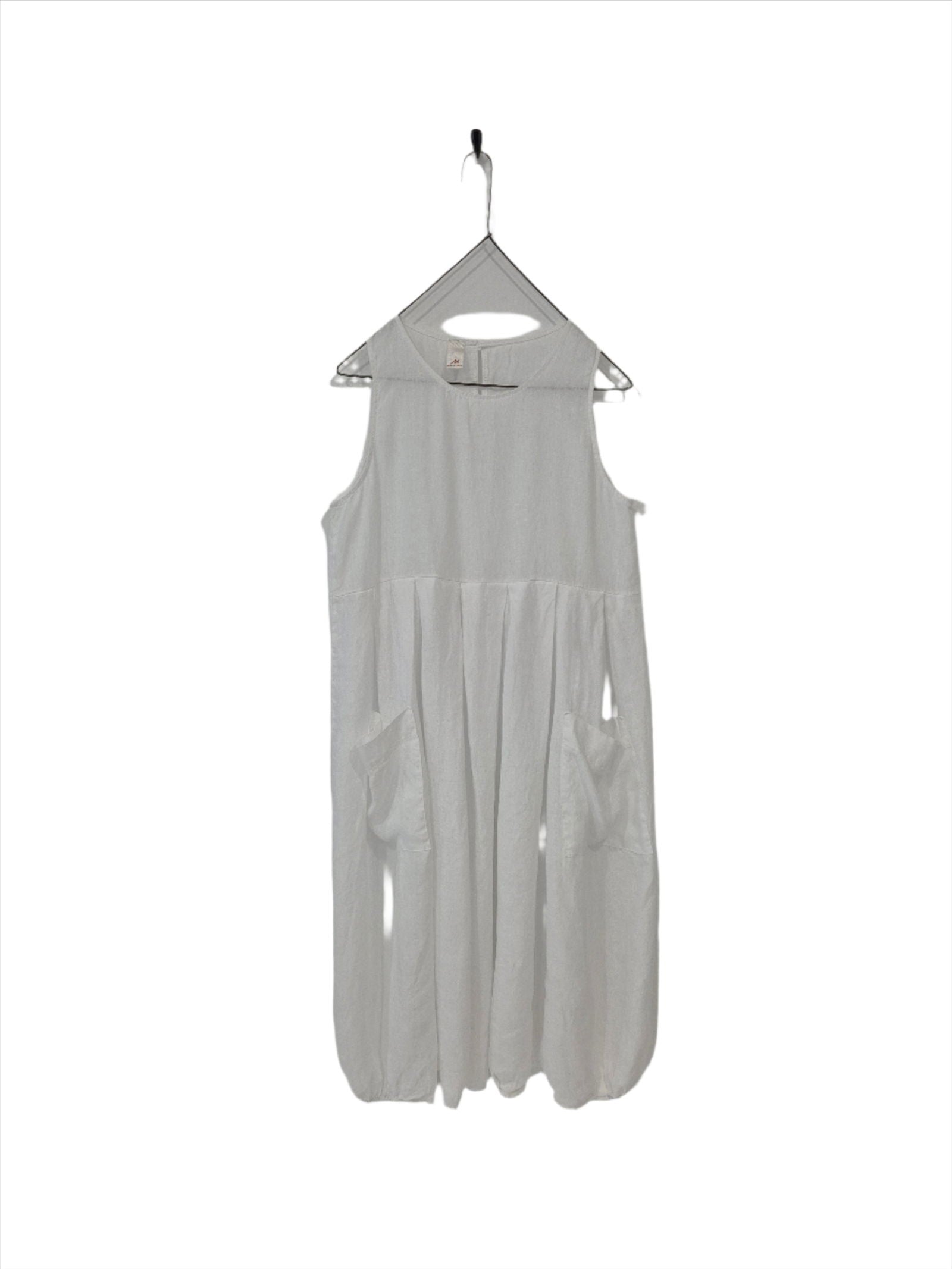 Montaigne Sartène Linen Summer Dress White2