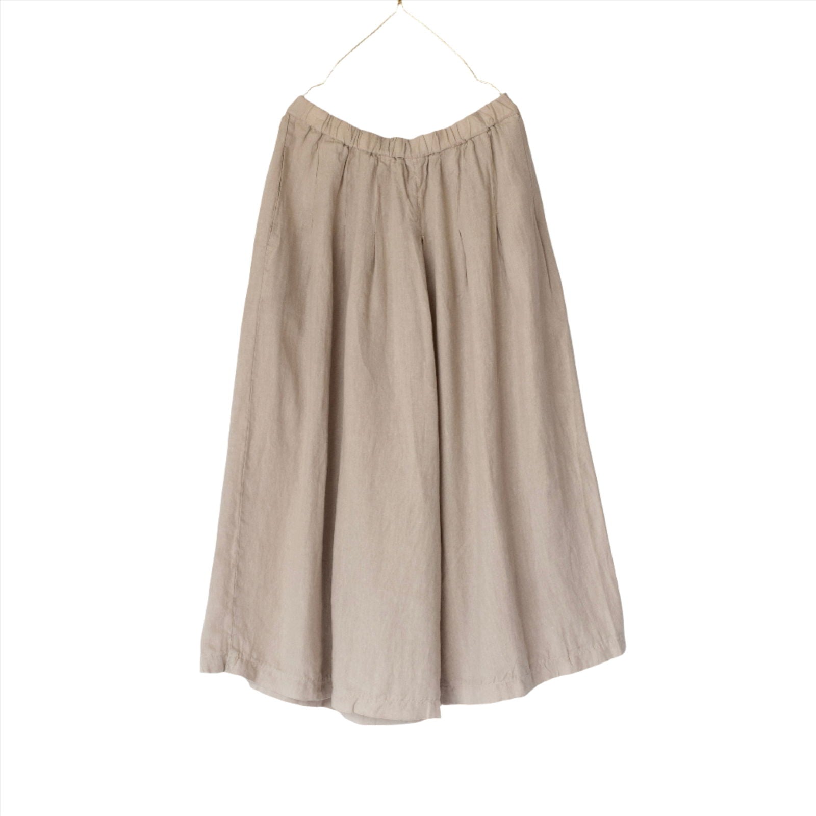 Montaigne Solid Linen Culottes Natural