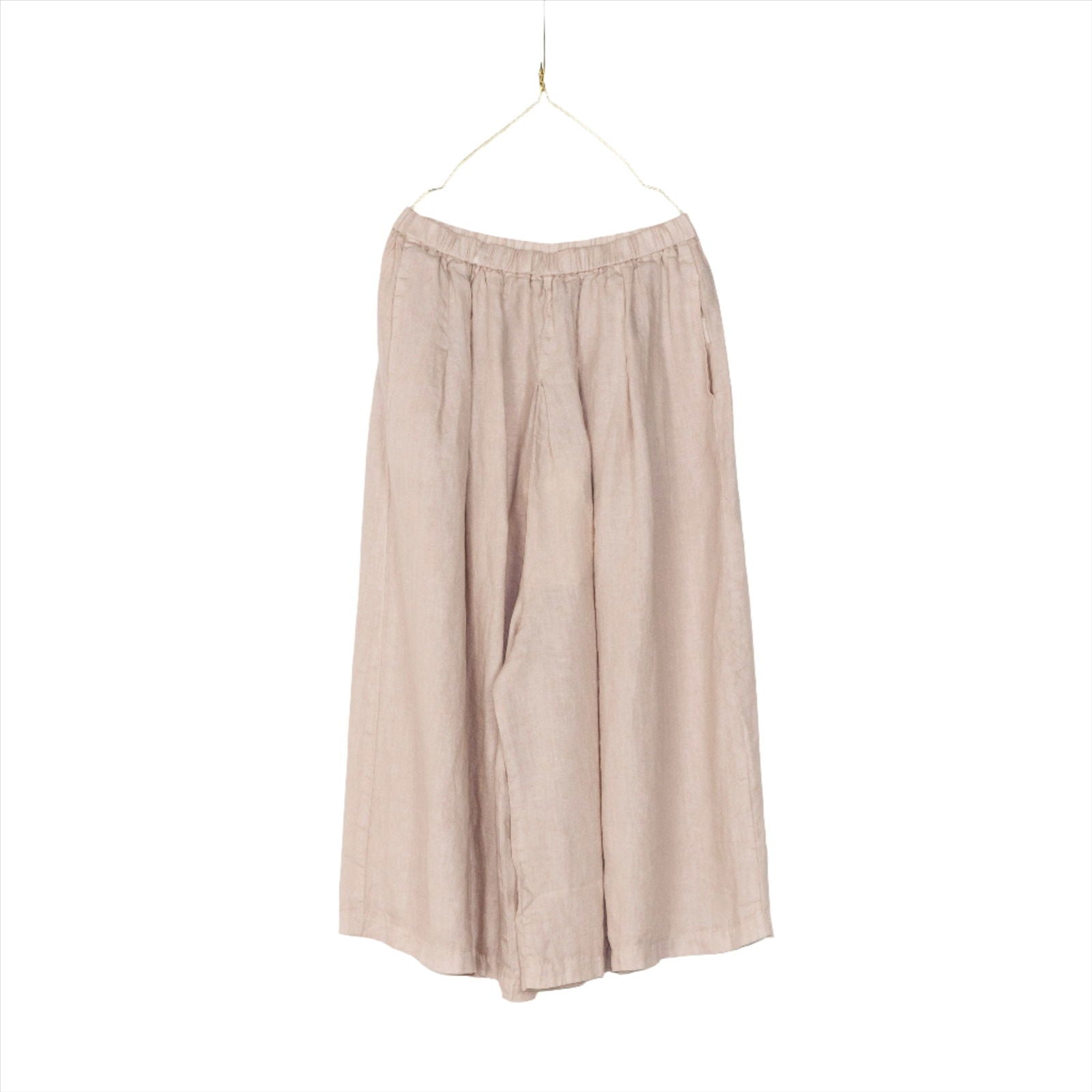 Montaigne Solid Linen Culottes Rose