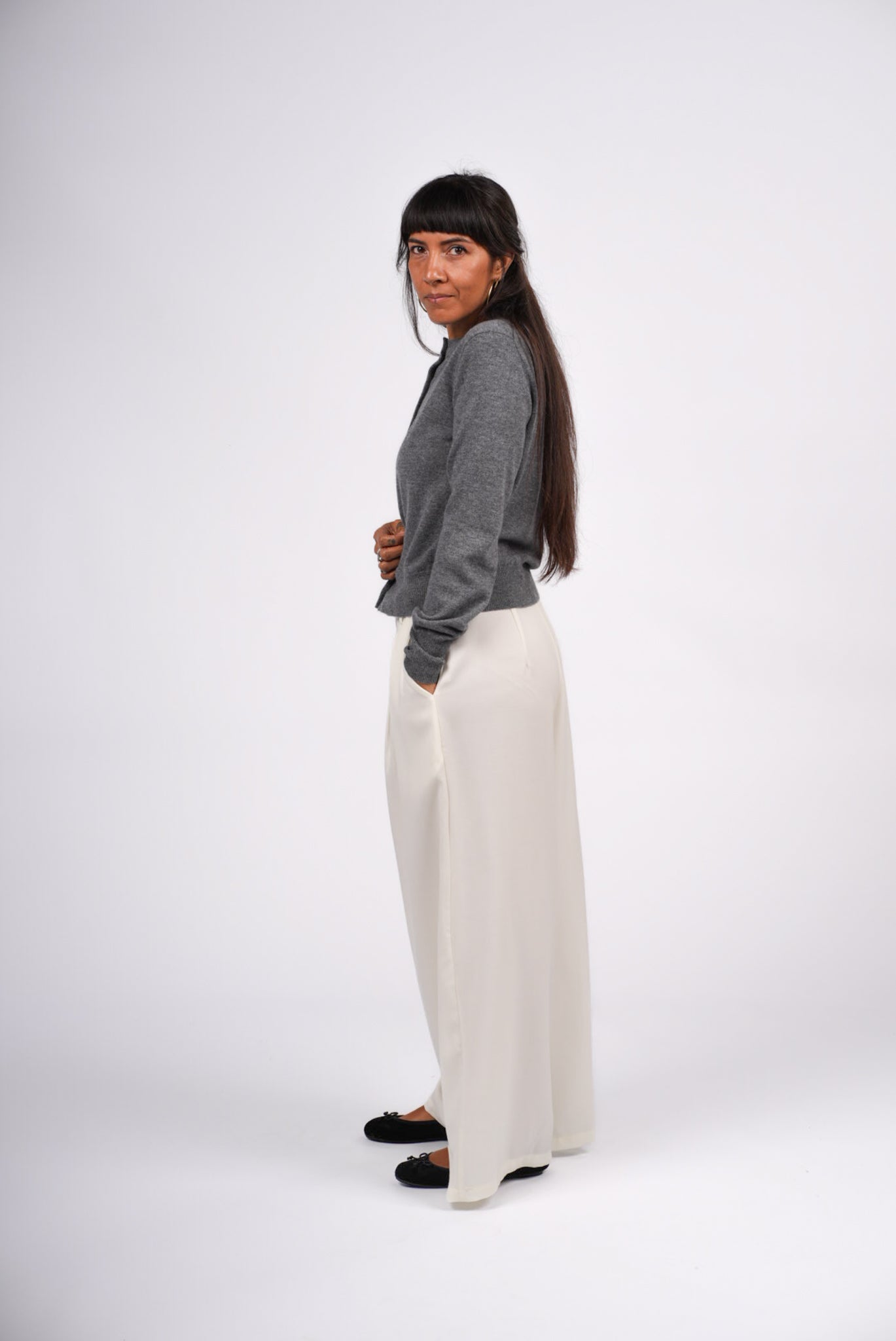 Montaigne Wool Tailored Trouser Pant Cream9
