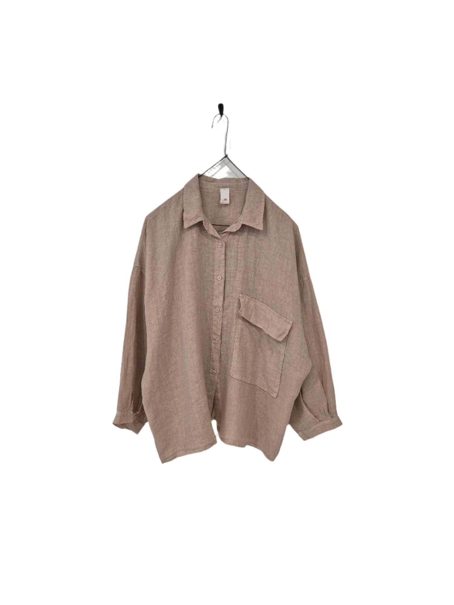 Elise Linen Shirt with Front Pocket