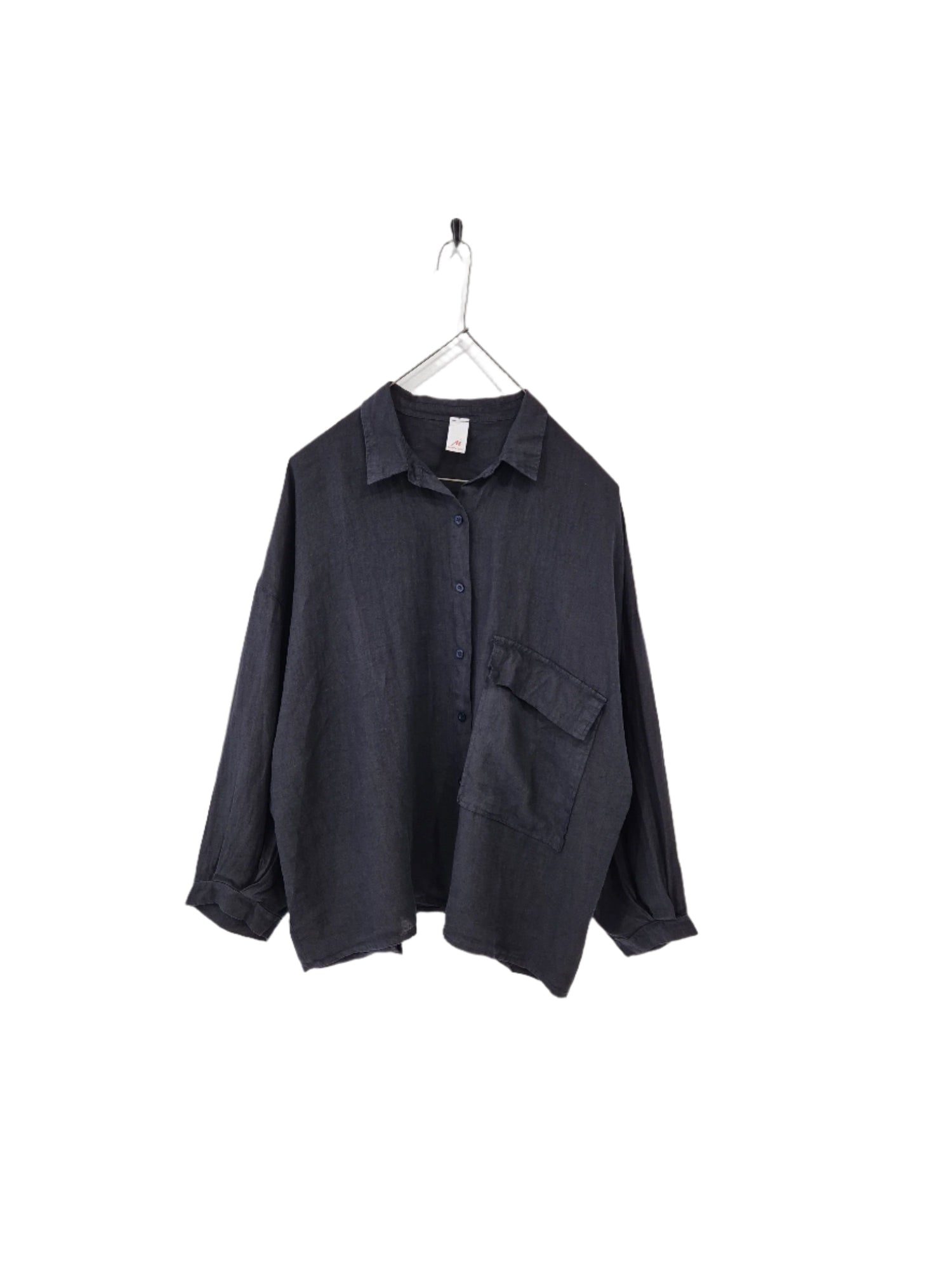 Elise Linen Shirt with Front Pocket