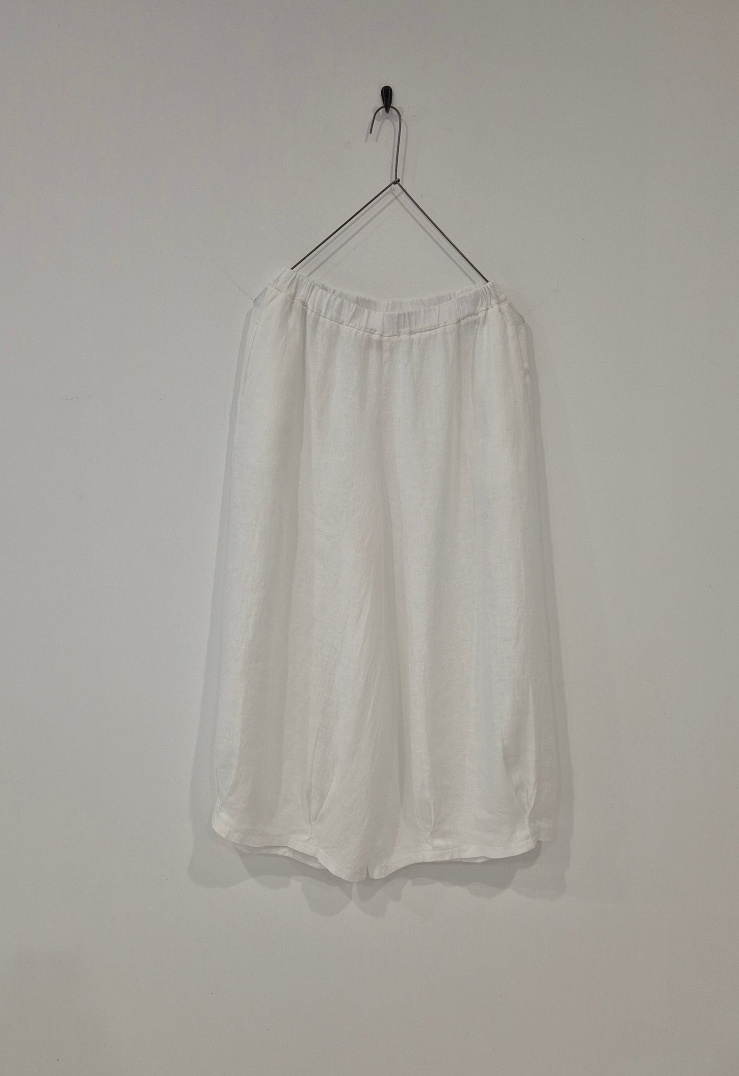 Eadie Linen Pant with Gathering Detail