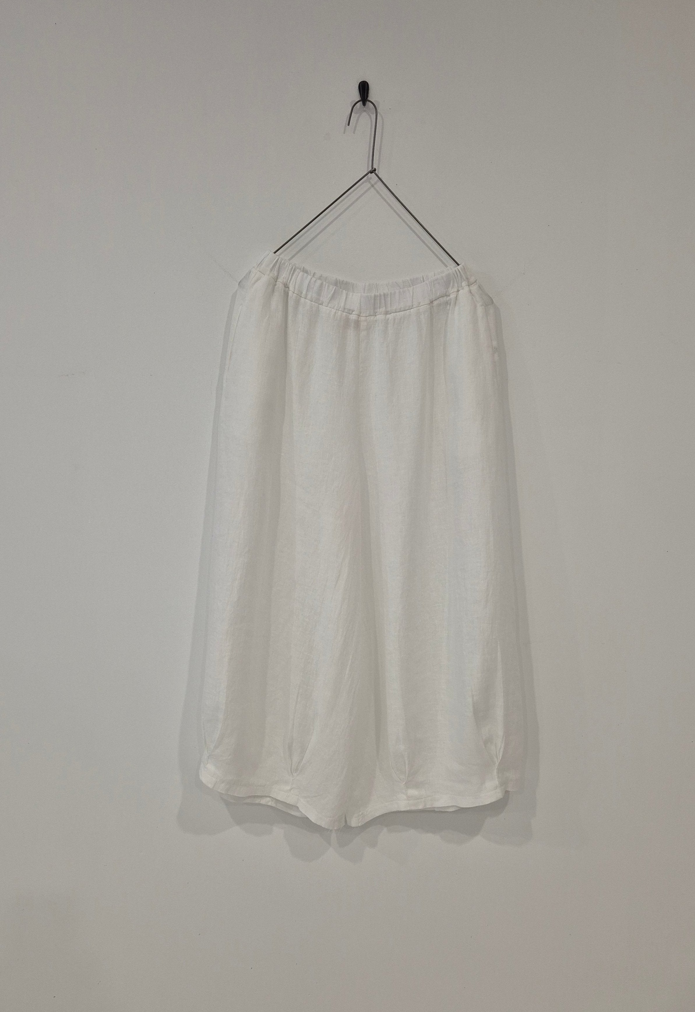 Eadie Linen Pant with Gathering Detail