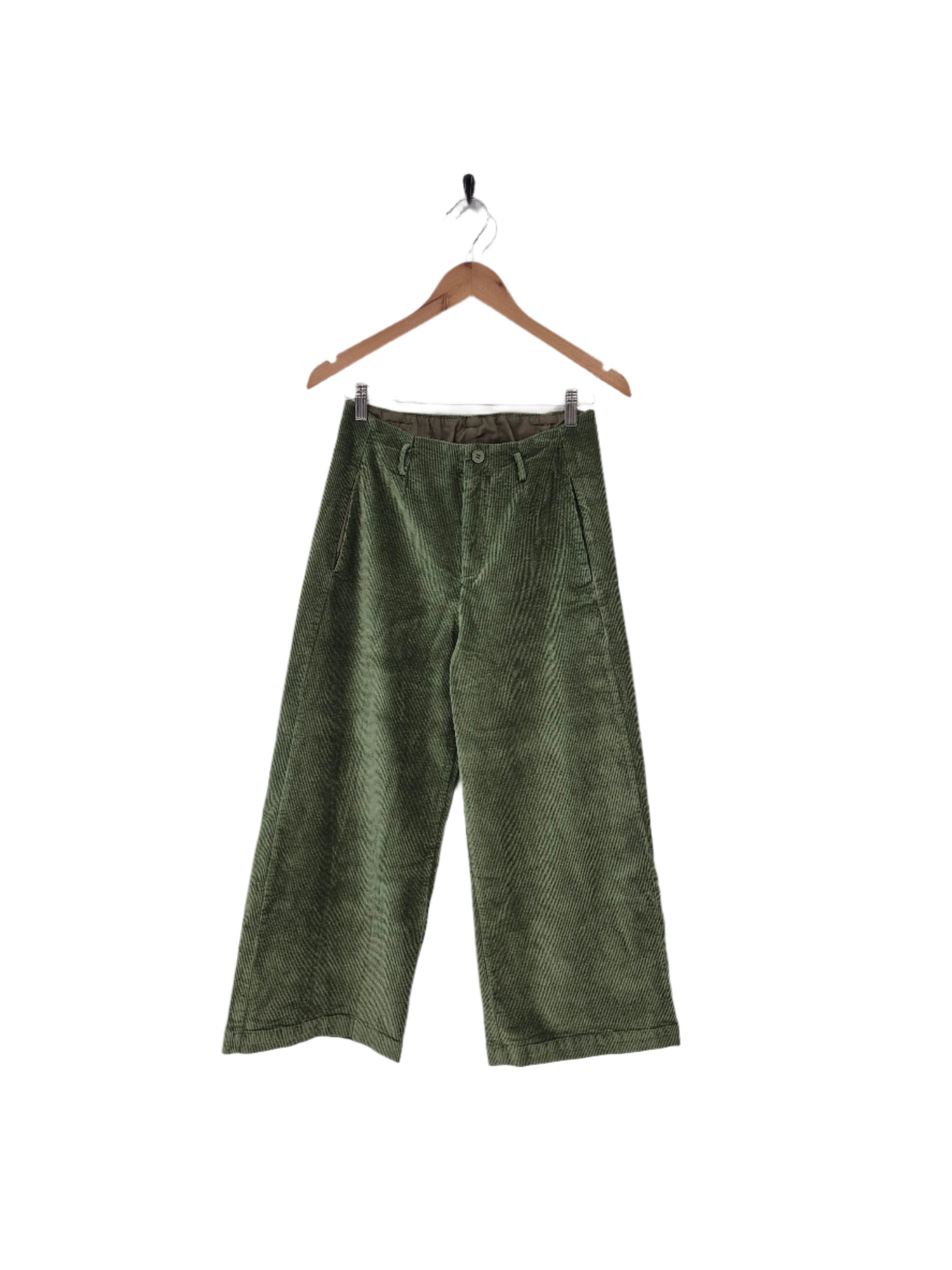 Rene Corduroy Cotton Wide Leg Pants