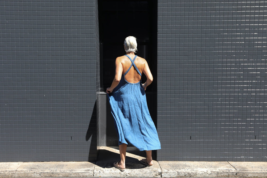 Criss Cross Back Midi Dress