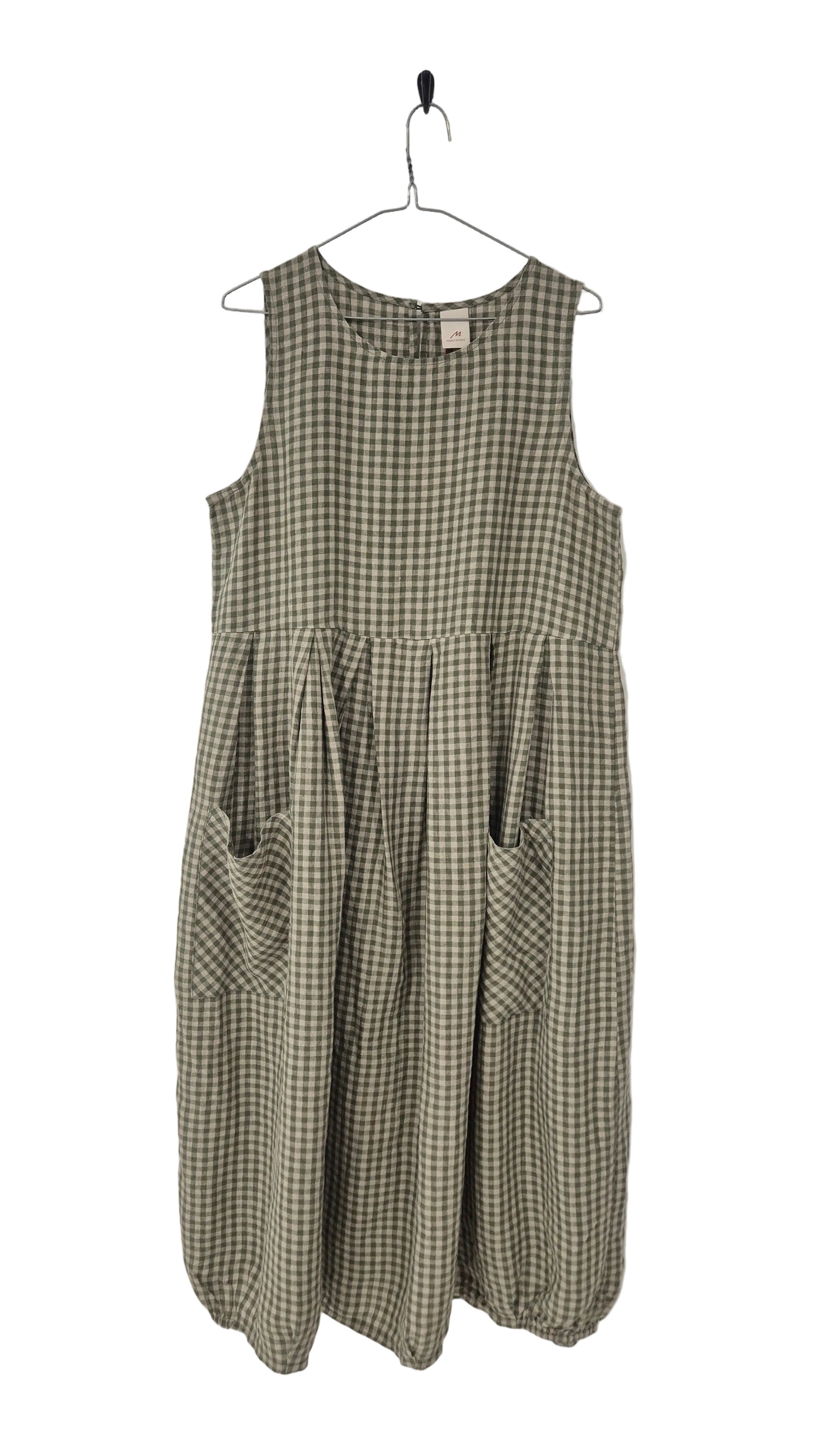 Sartene French Linen Dress in Gingham