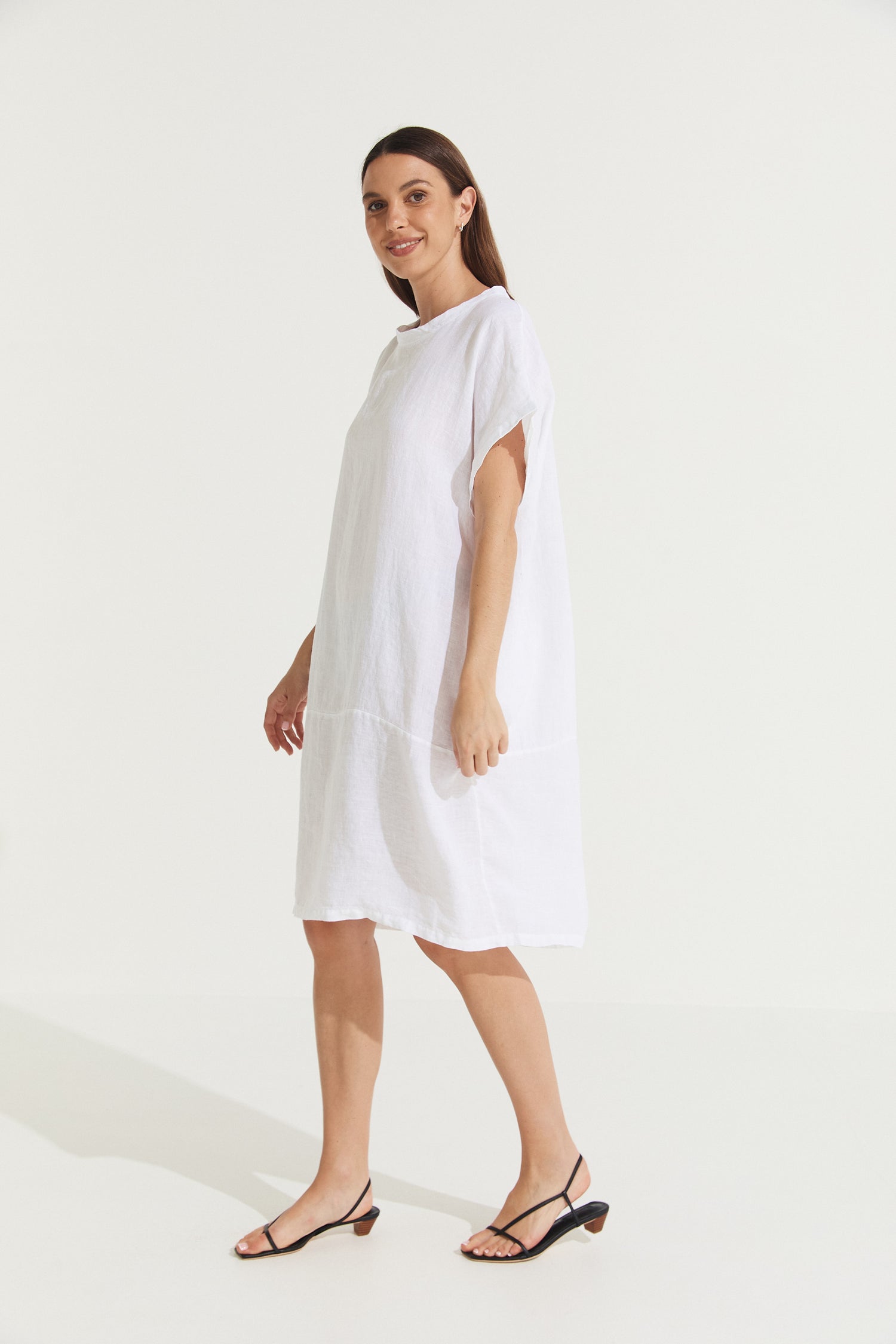 Eliza Slimline Linen Dress