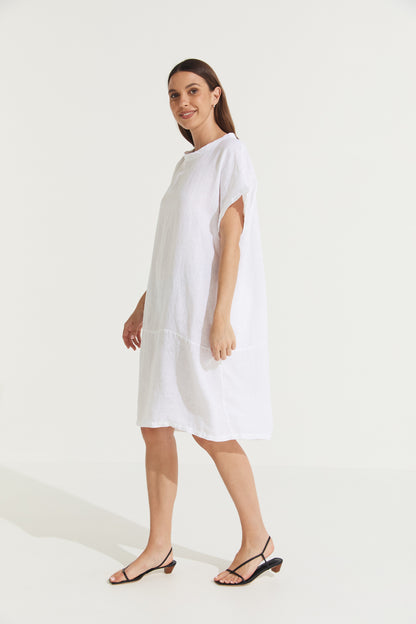 Eliza Slimline Linen Dress