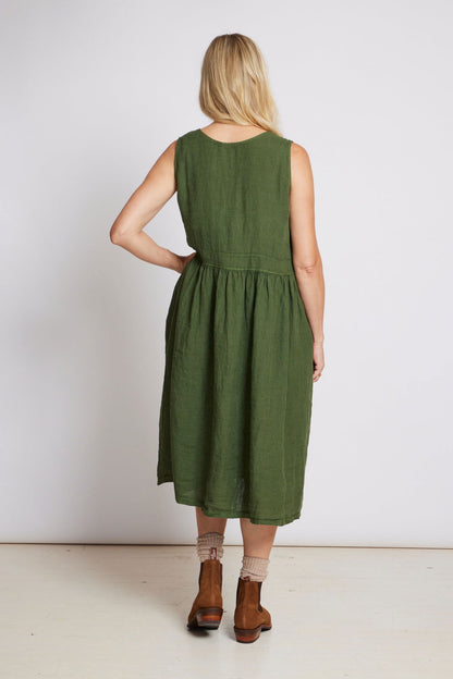 Annie Sleeveless Linen Dress - Montaigne Paris