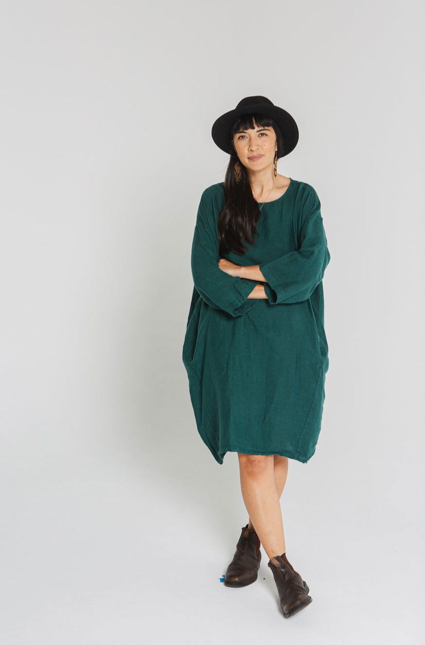 Chérie Linen Tunic Dress - Montaigne Paris