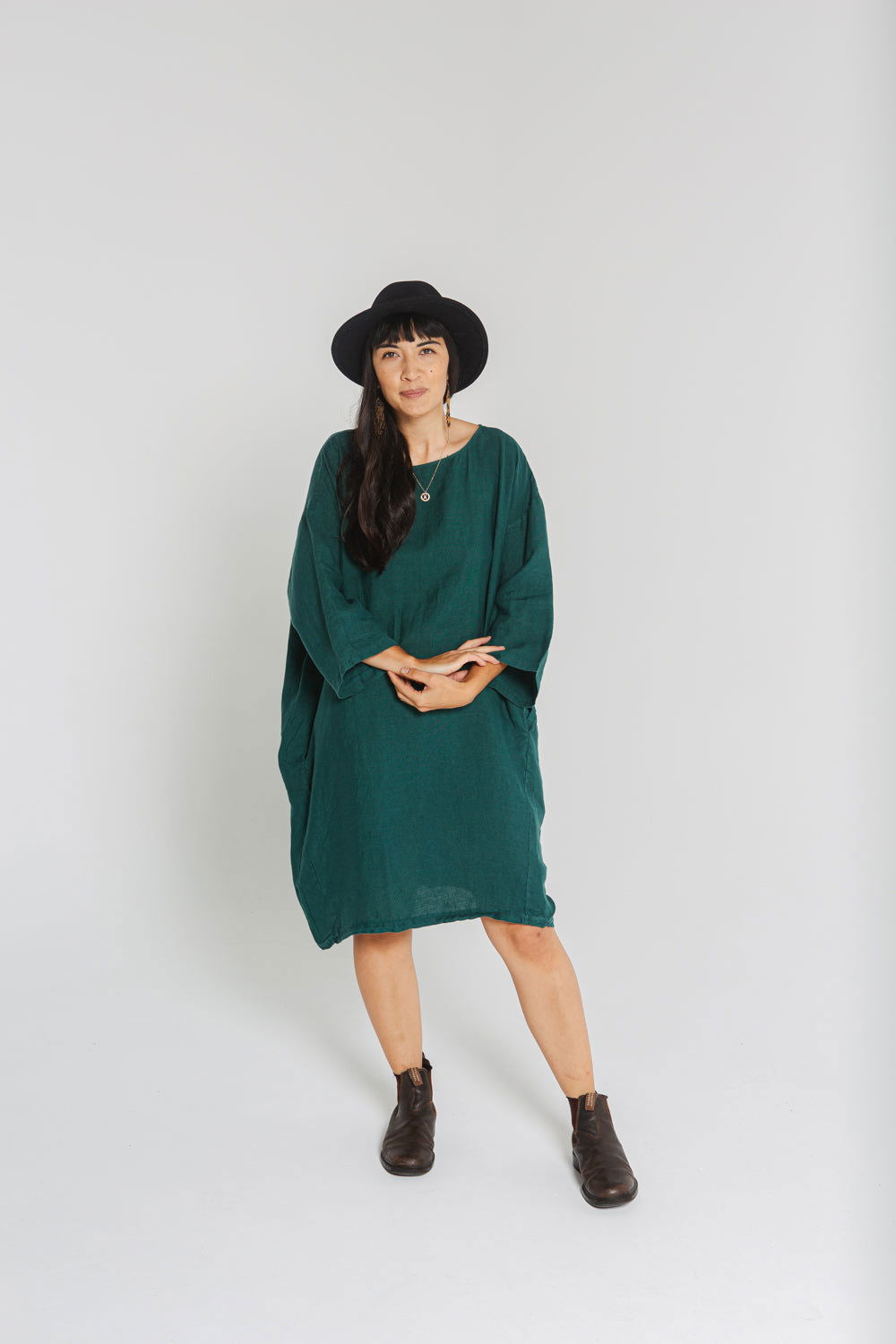 Chérie Linen Tunic Dress - Montaigne Paris