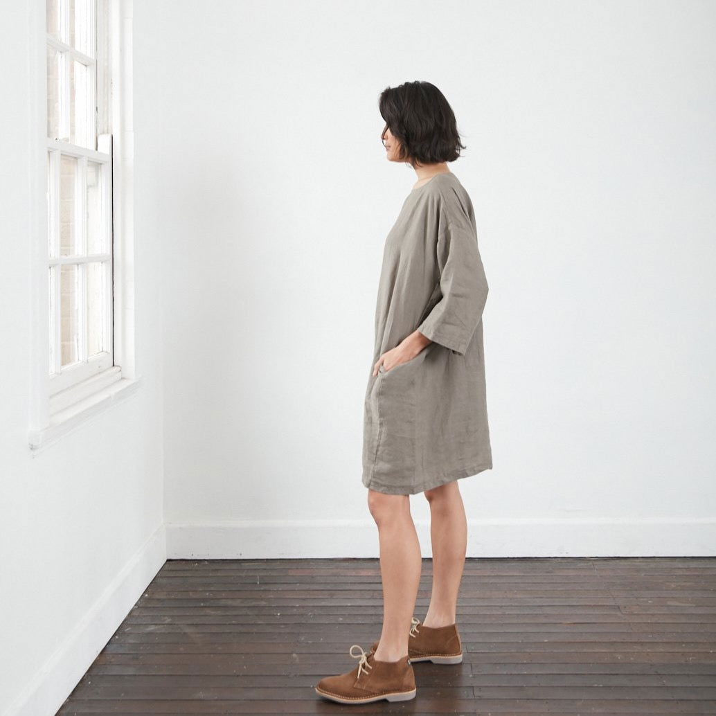 Chérie Linen Tunic Dress - Montaigne Paris