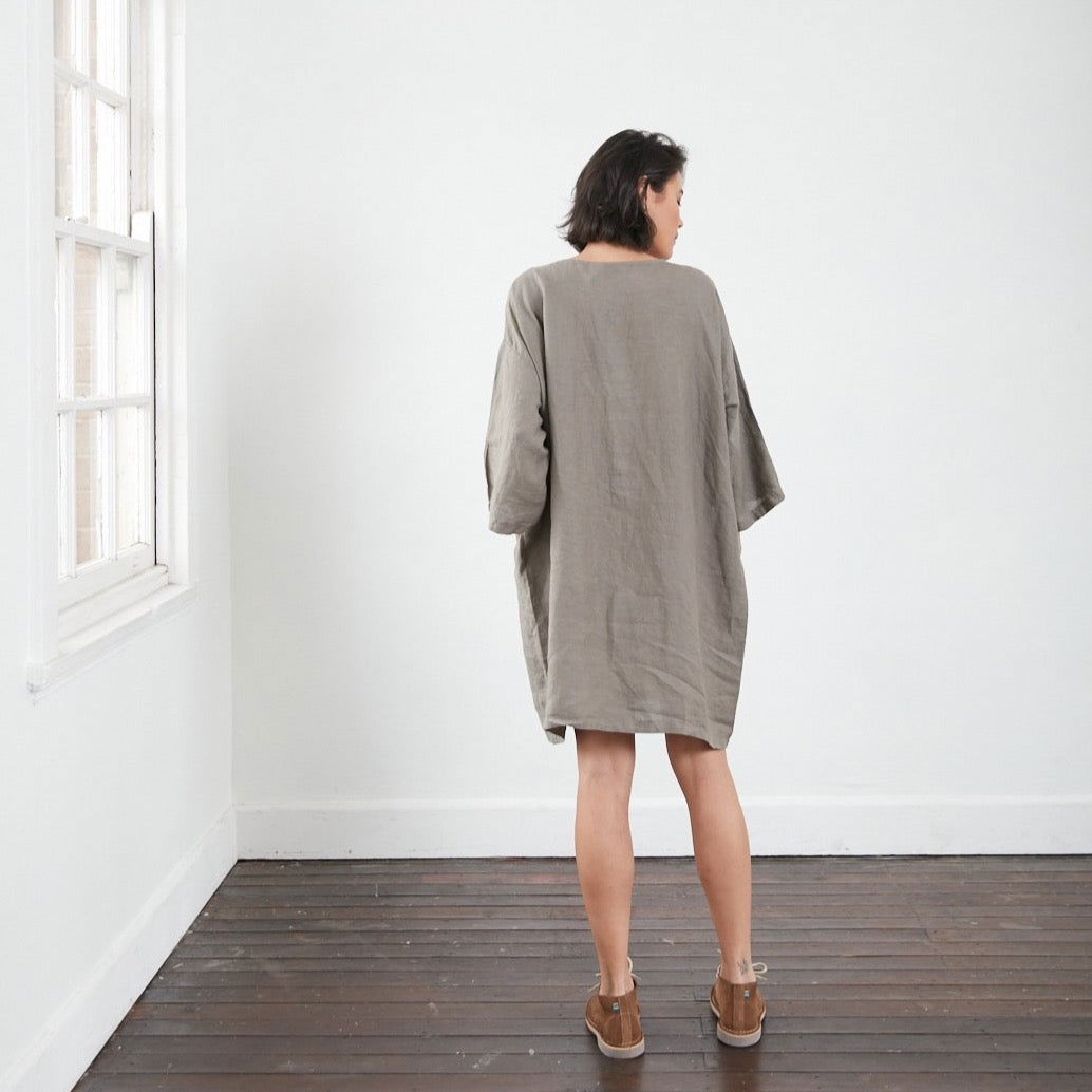 Chérie Linen Tunic Dress - Montaigne Paris