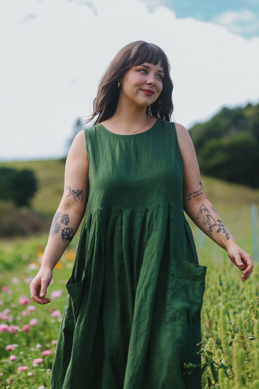 Sartène Linen Summer Dress