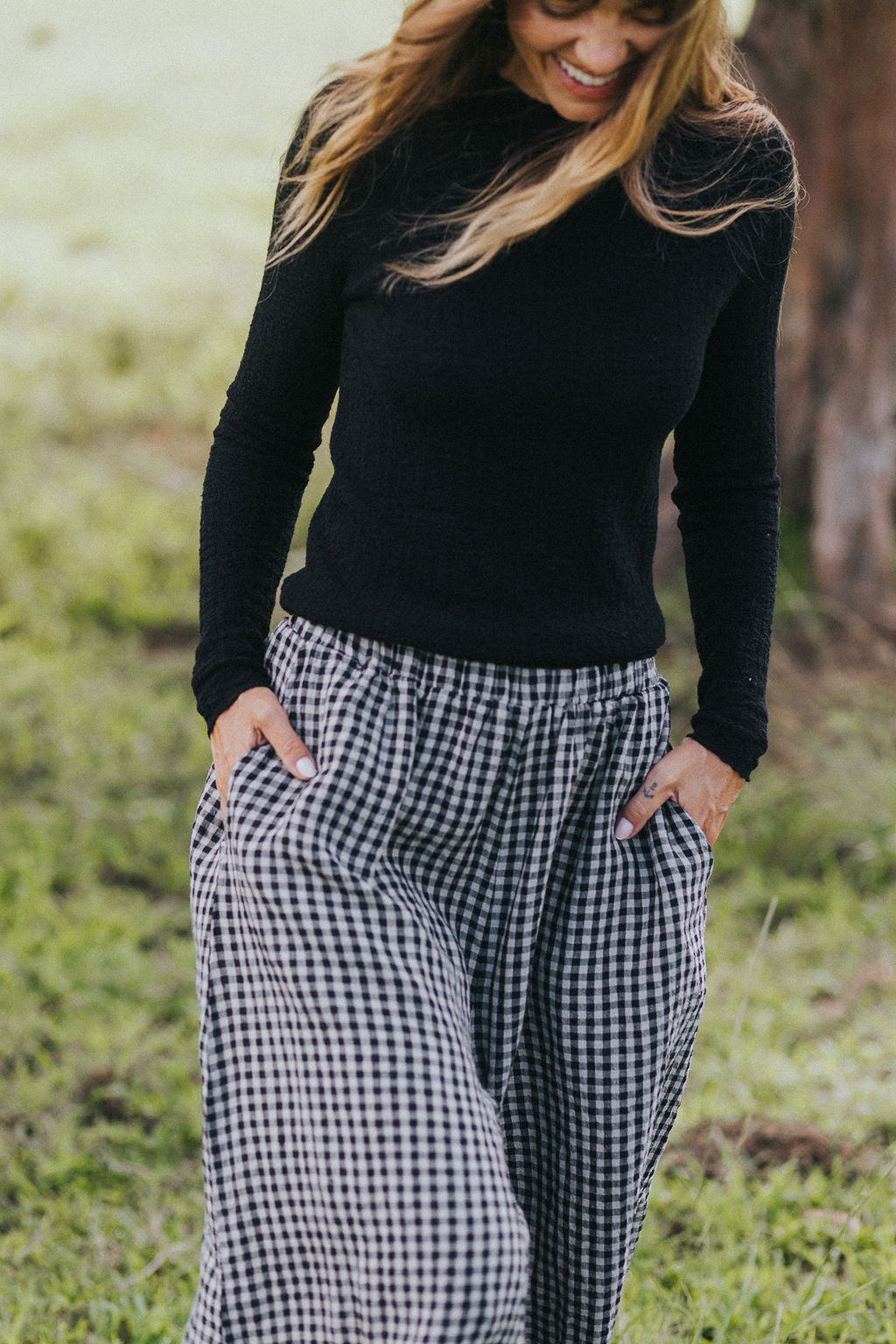 Essential Superfine Lambswool Mock Neck Top