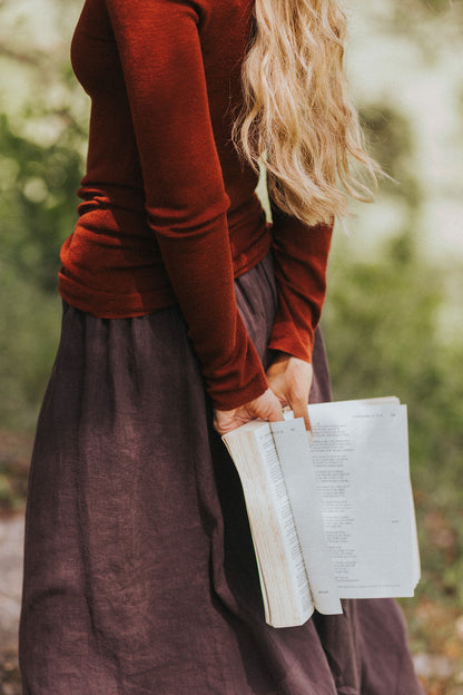 Lucie Linen Maxi Skirt