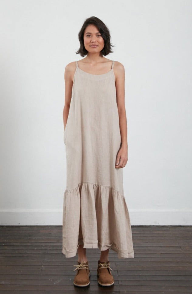 Jolie Linen Maxi Dress - Montaigne Paris