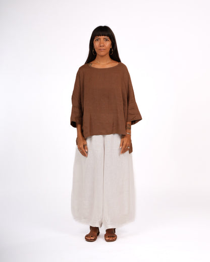 Artiste Hi-Lo Linen Top