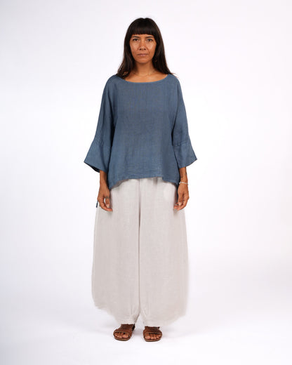 Artiste Hi-Lo Linen Top