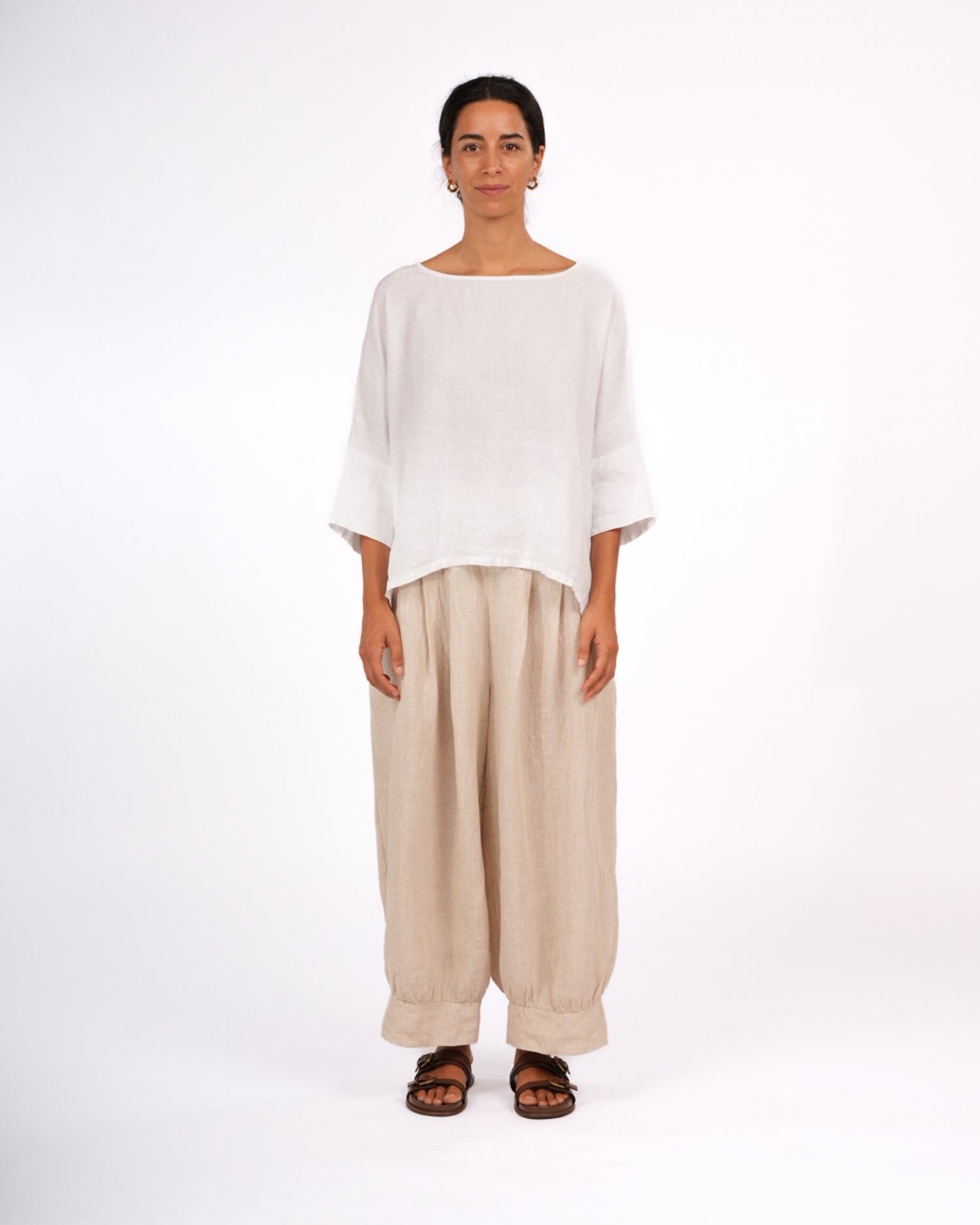 Artiste Hi-Lo Linen Top