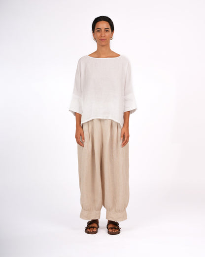 Artiste Hi-Lo Linen Top