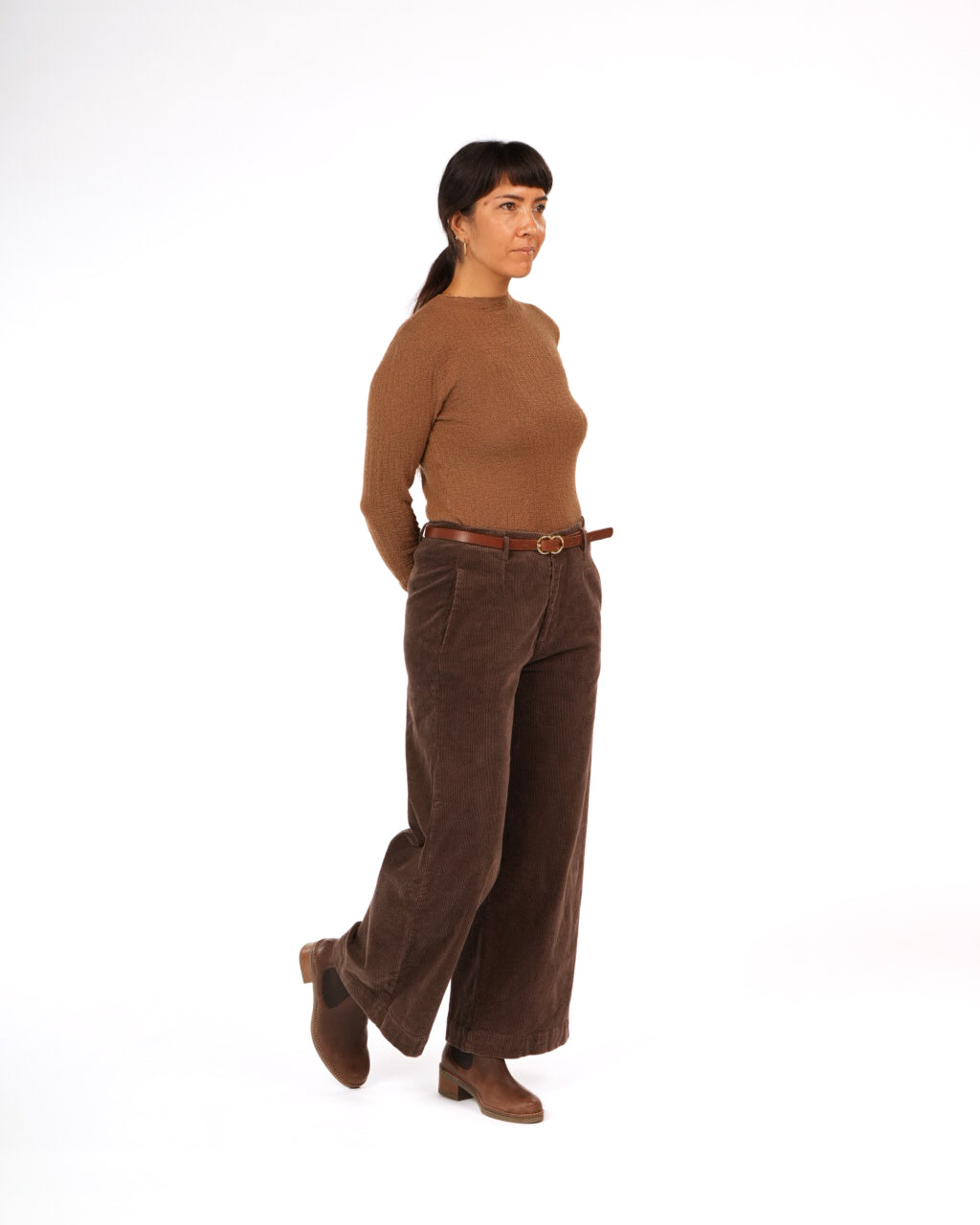 Essential Superfine Lambswool Mock Neck Top