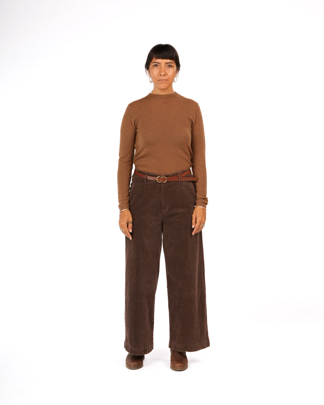 Essential Superfine Lambswool Mock Neck Top