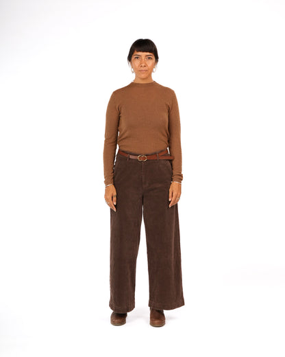 Essential Superfine Lambswool Mock Neck Top