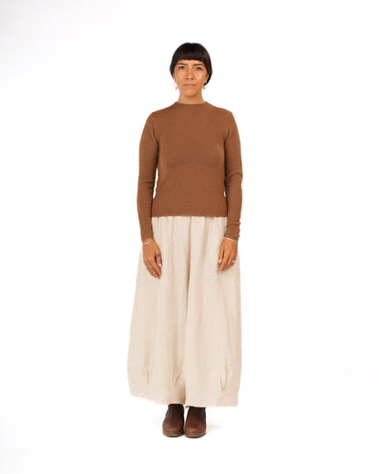 Essential Superfine Lambswool Mock Neck Top