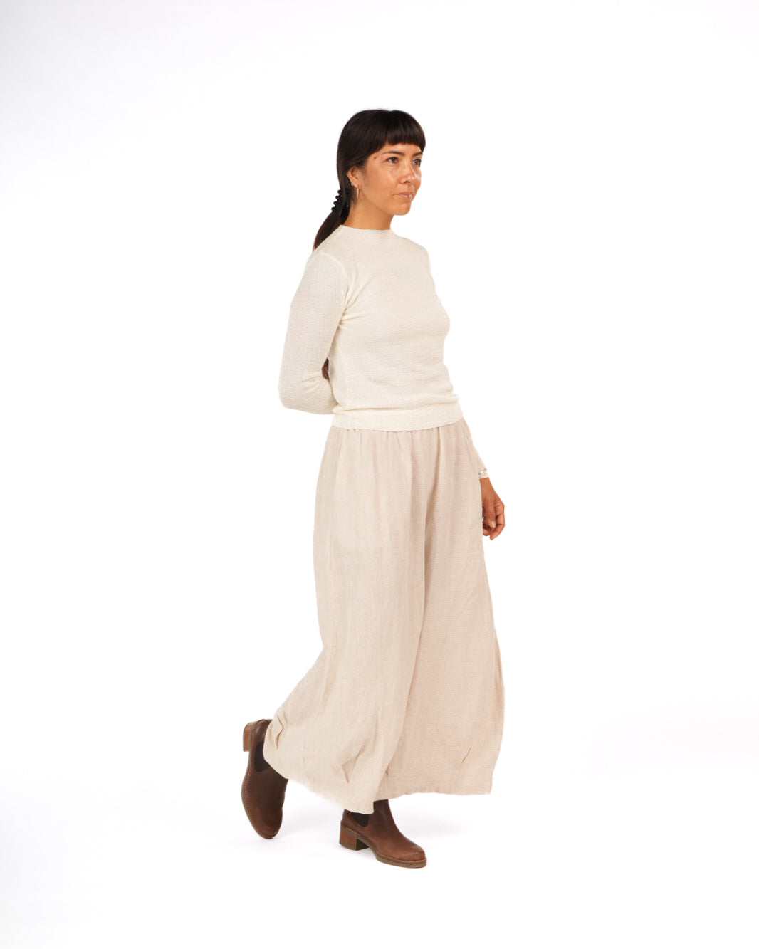 Essential Superfine Lambswool Mock Neck Top