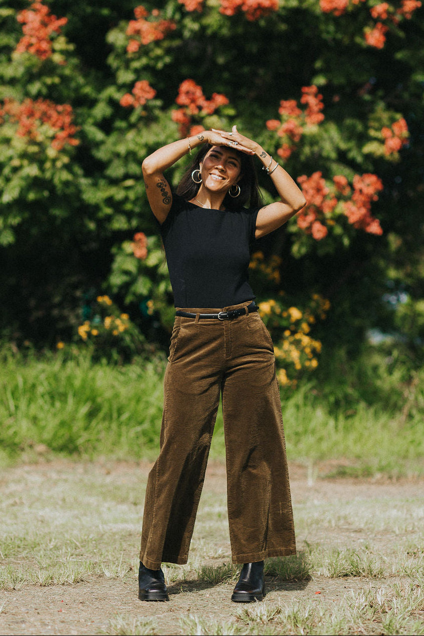 Montaigne Essential Rib Cotton T-Shirt Black 5