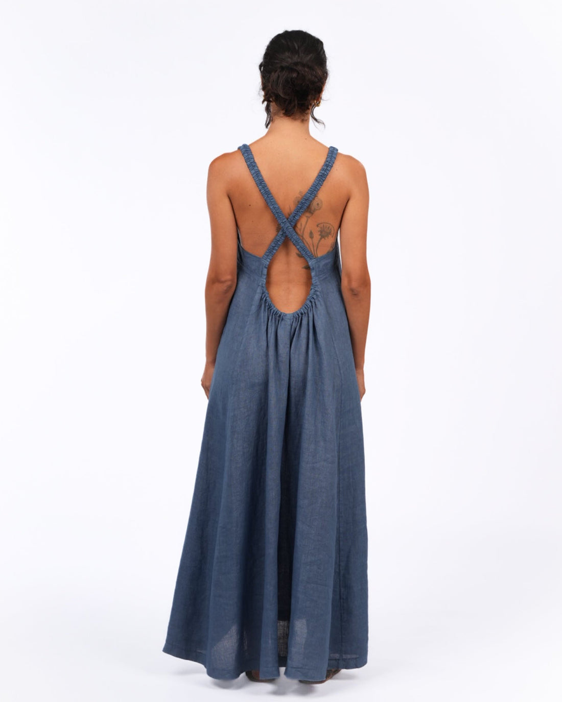 Criss Cross Back Midi Dress