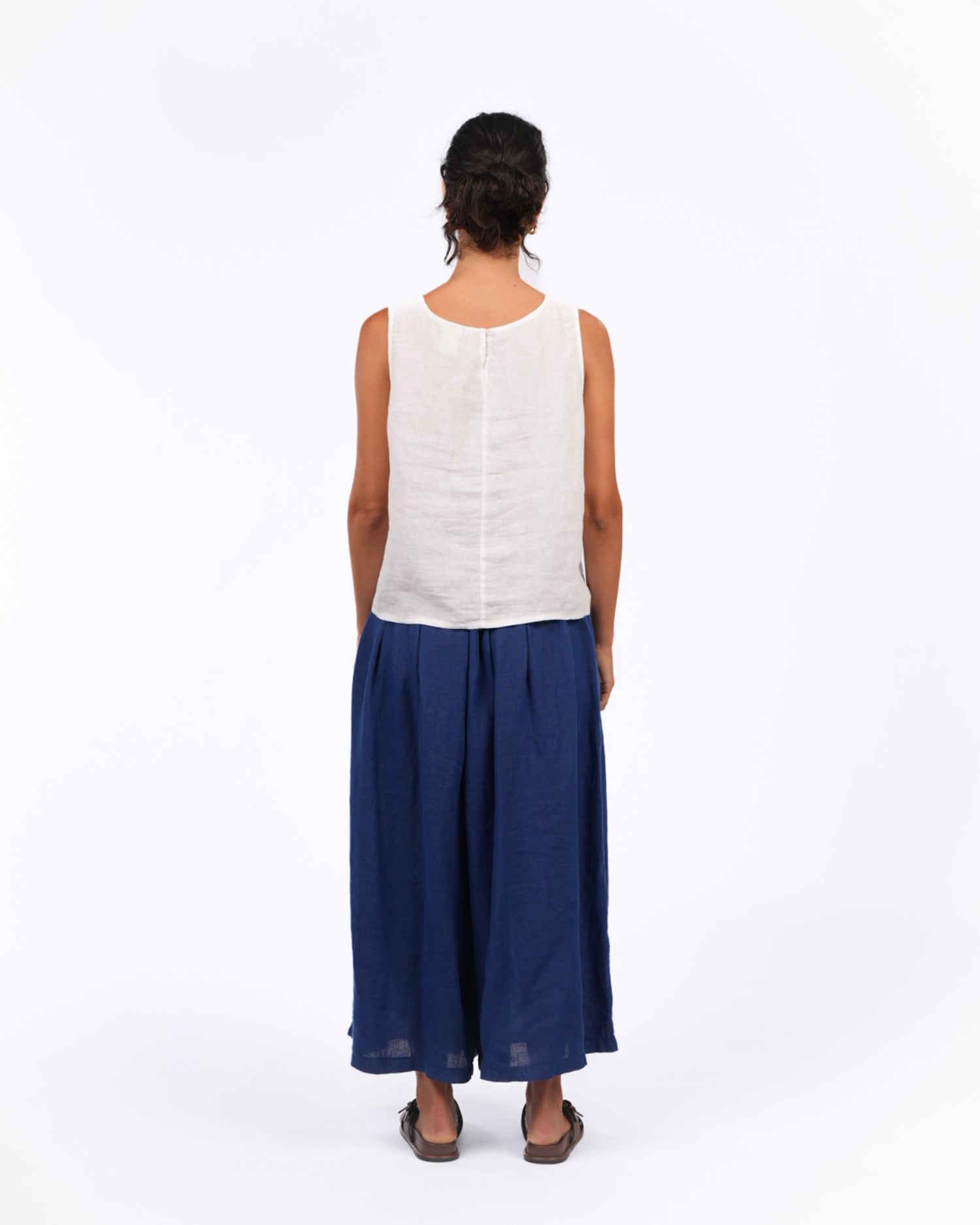 Solid Linen Culottes