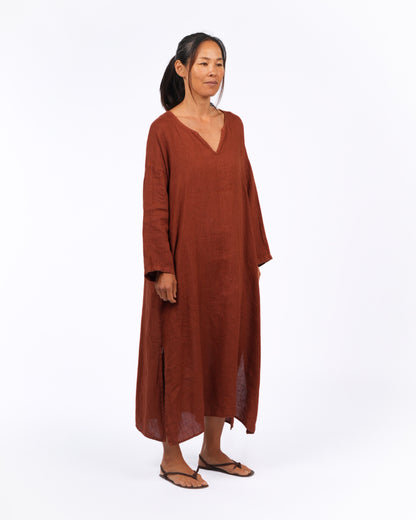 Sophie Linen Kaftan Dress