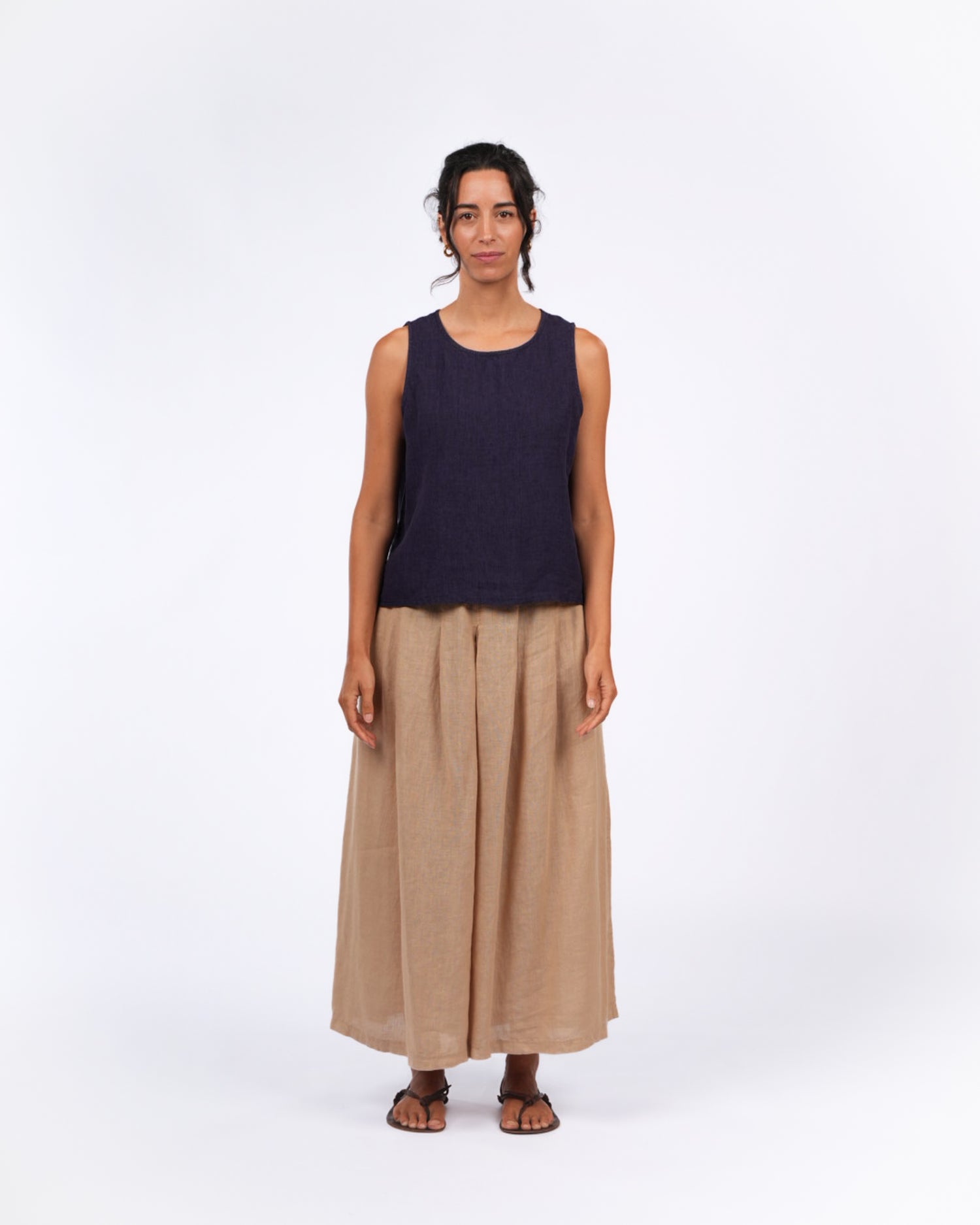 Solid Linen Culottes